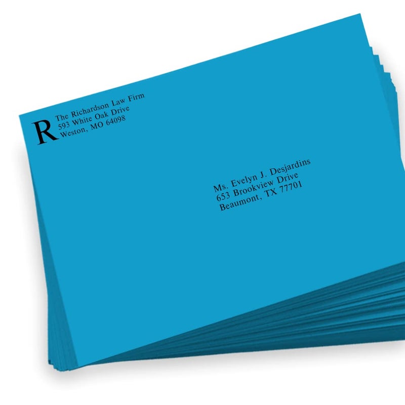 LUXPaper 9 x 12 Booklet Envelopes | Pool Blue | 80lb. Text | 50 Qty - Image 5